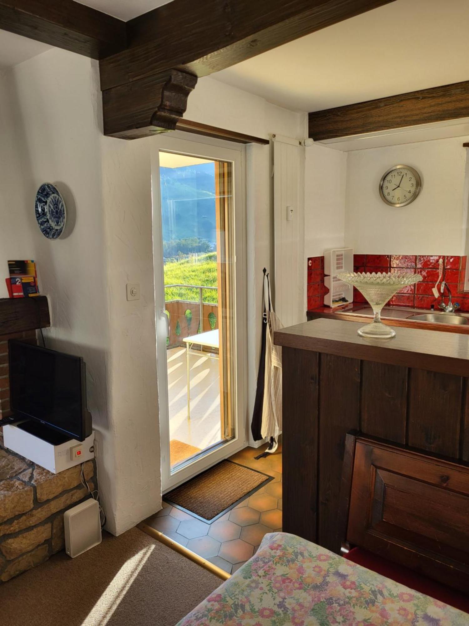 Appartement In Hus Signal Met Prachtig Uitzicht Op De Bergen Klosters Exteriér fotografie