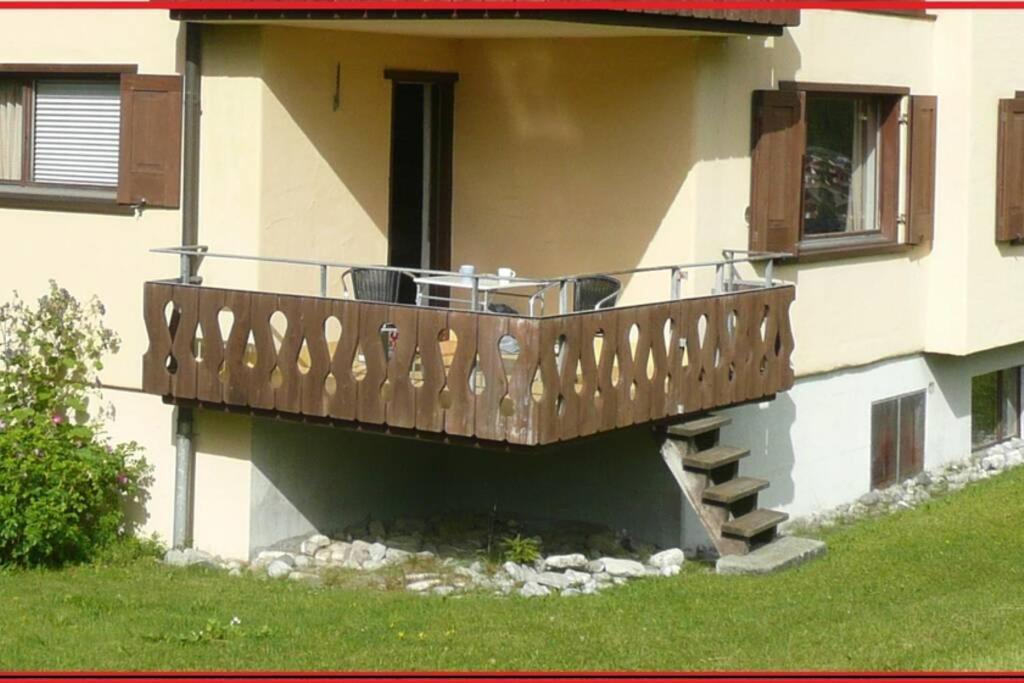 Appartement In Hus Signal Met Prachtig Uitzicht Op De Bergen Klosters Exteriér fotografie